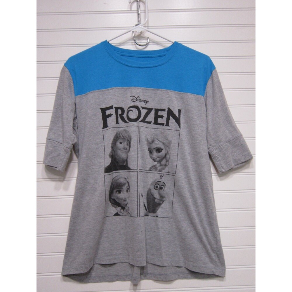 Disney Juniors Frozen Gray/Teal TShirt Size XL